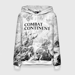 Толстовка-худи женская Combat Continent white graphite, цвет: 3D-белый