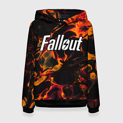Женская толстовка Fallout red lava