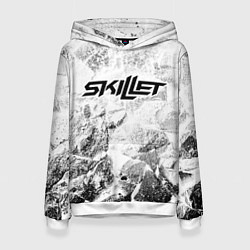 Женская толстовка Skillet white graphite