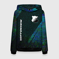 Женская толстовка Hoffenheim glitch blue