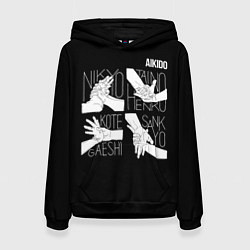 Женская толстовка Айкидо - техника захвата кисти руки