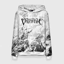 Женская толстовка Bullet For My Valentine white graphite