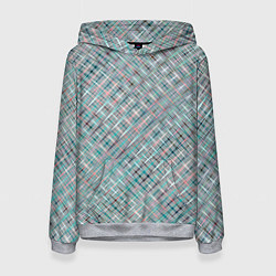 Женская толстовка Светлый серо-голубой текстурированный