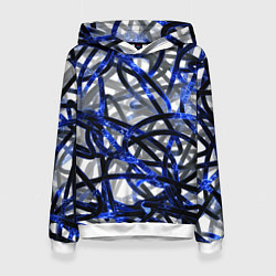 Женская толстовка Синие энергетические кабели