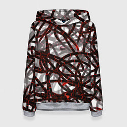 Женская толстовка Красные энергетические кабели