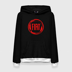 Женская толстовка FIAT logo red