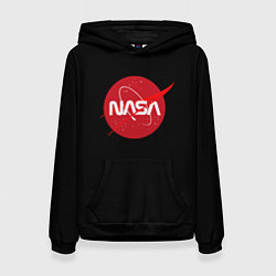 Женская толстовка Nasa logo red