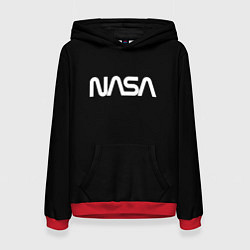 Женская толстовка Nasa white logo