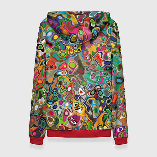 Женская толстовка Абстрактные пятна / 3D-Красный – фото 2