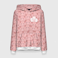 Женская толстовка Свинки паттерн