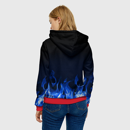 Женская толстовка Senua - Hellblade / 3D-Красный – фото 4