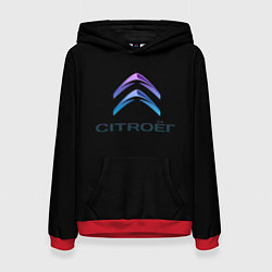Женская толстовка Citroen logo neon