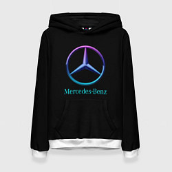 Женская толстовка Mercedes neon logo