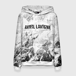 Толстовка-худи женская Avril Lavigne white graphite, цвет: 3D-белый