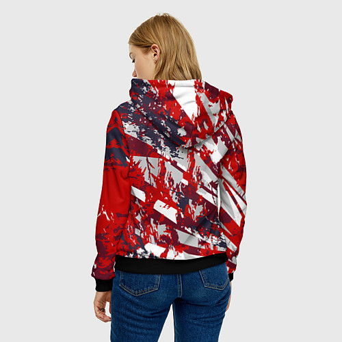 Женская толстовка Абстрактный узор с концепцией / 3D-Черный – фото 4