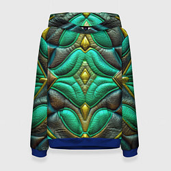 Женская толстовка Объемная футуристичная текстура из кожи