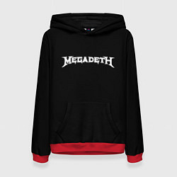 Женская толстовка Megadeth logo white