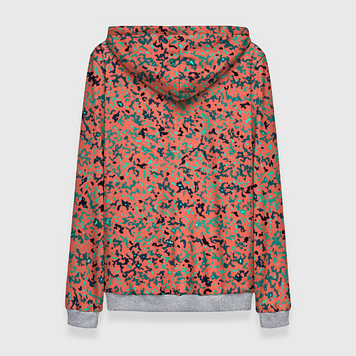 Женская толстовка Розово-бирюзовый абстрактный / 3D-Меланж – фото 2
