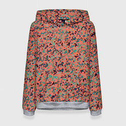 Женская толстовка Розово-бирюзовый абстрактный