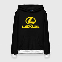 Женская толстовка Lexus yellow logo