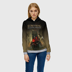 Толстовка-худи женская Elden ring Shadow of the erdtree, цвет: 3D-меланж — фото 2