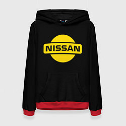 Женская толстовка Nissan yellow logo