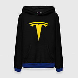 Женская толстовка Tesla yellow