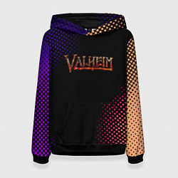 Женская толстовка Valheim logo pattern