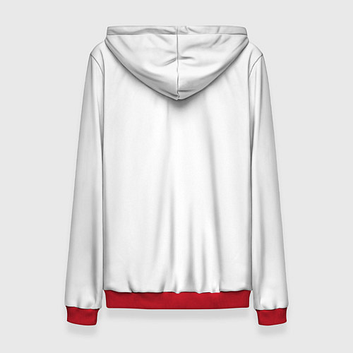 Женская толстовка Фиолетовая неоновая сова / 3D-Красный – фото 2