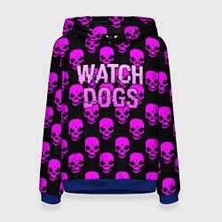 Женская толстовка Watch dogs neon skull