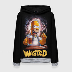 Толстовка-худи женская Homer - wasted, цвет: 3D-меланж