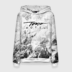 Женская толстовка Tokio Hotel white graphite