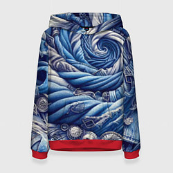 Женская толстовка Denim funnel - fashion trend