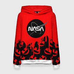 Женская толстовка Marshmello x Nasa red