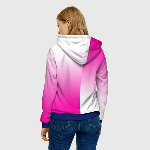 Женская толстовка Roblox geometry gradient / 3D-Синий – фото 4