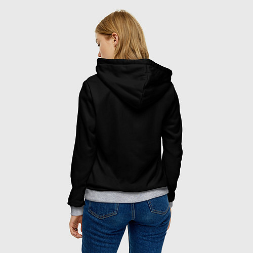 Женская толстовка Razer brend steel / 3D-Меланж – фото 4