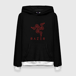 Женская толстовка Razer red logo