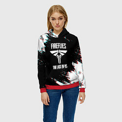 Толстовка-худи женская The Last of Us winter, цвет: 3D-красный — фото 2