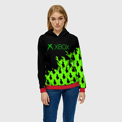 Толстовка-худи женская Billie Eilish x Xbox, цвет: 3D-красный — фото 2