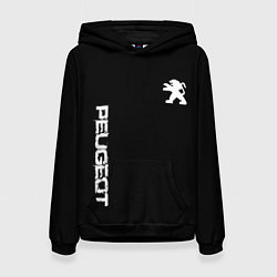 Женская толстовка Peugeot logo white