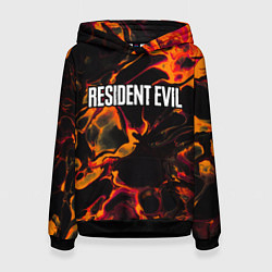 Женская толстовка Resident Evil red lava