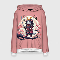 Женская толстовка Kitten samurai - bushido ai art