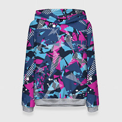 Женская толстовка Яркий абстрактный узор для спорта