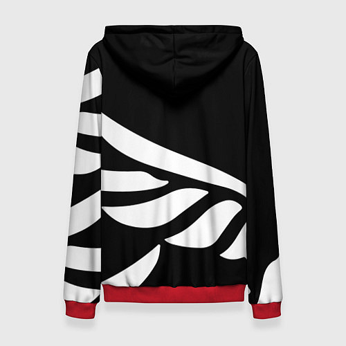 Женская толстовка Ghost of Tsushima крылья / 3D-Красный – фото 2