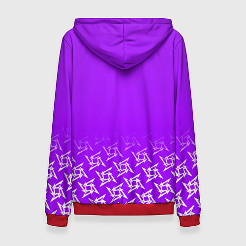 Женская толстовка Ghost of Tsushima neon samurai / 3D-Красный – фото 2