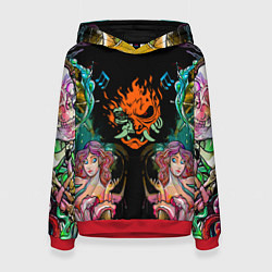 Женская толстовка Cyberpunk tatoo game steel japan