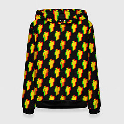 Женская толстовка Billie Eilish glitch pattern