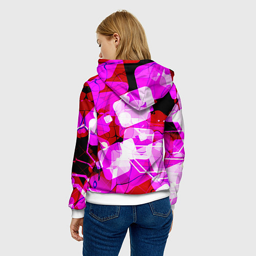 Женская толстовка Руки вверх Жуков и котик / 3D-Белый – фото 4