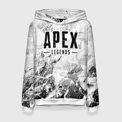 Толстовка-худи женская Apex Legends white graphite, цвет: 3D-белый