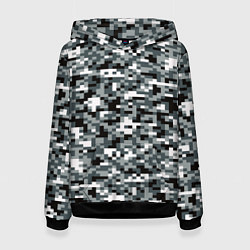 Женская толстовка Камуфляжные пиксели текстура